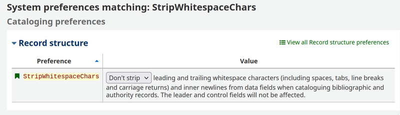 This feature depends on a new StripWhitespaceChars system preference, which is disabled by default.